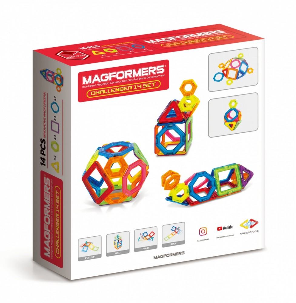Magnetinis konstruktorius megformers iššūkis, 14 det.