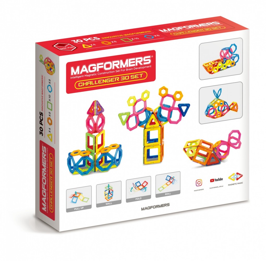Magnetinis konstruktorius megformers, iššūkis, 30 det.
