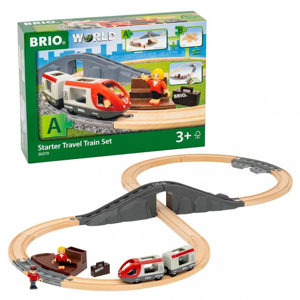 Traukinio trasa brio starter travel train set