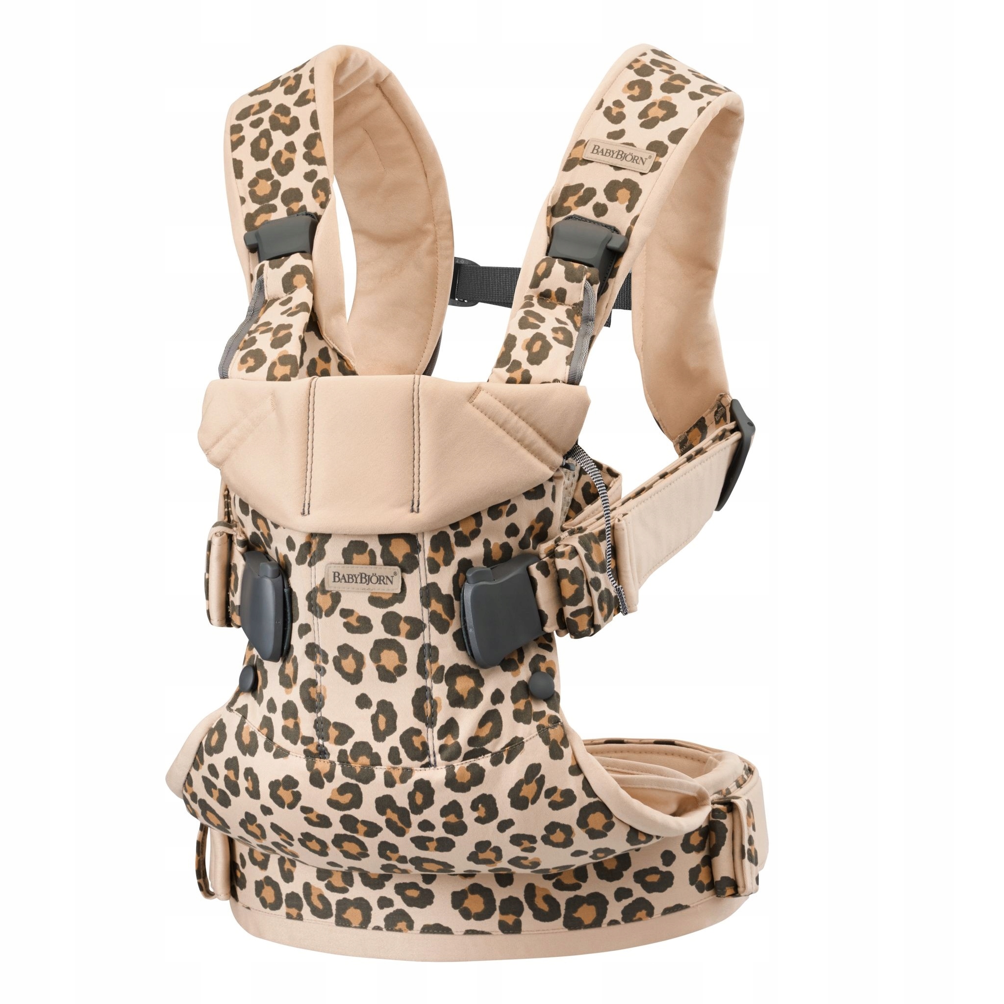 Babybjörn nešioklė One Cotton, beige/leopard, 98075