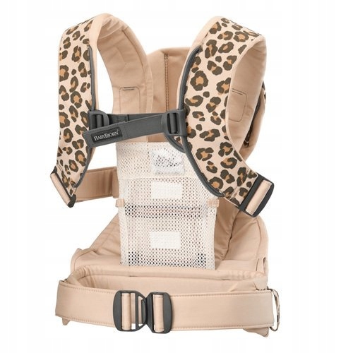 Babybjörn nešioklė One Cotton, beige/leopard, 98075