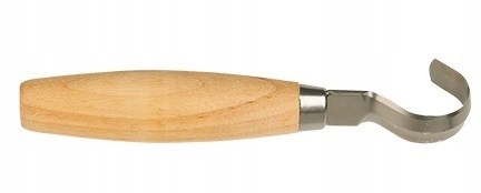 Drožinėjimo peilis Morakniv® 162, 15 mm spindulys, pagaląstas iš abiejų pusių, nerūdijantis plienas, odinis dėklas