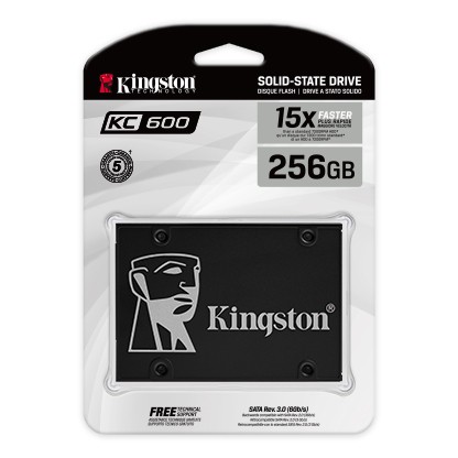 Ssd vidinis kietasis diskas ssd|kingston|kc600|256gb|sata 3.0|tlc|write speed 500 mbytes/sec|read speed 550 mbytes/sec|2,5