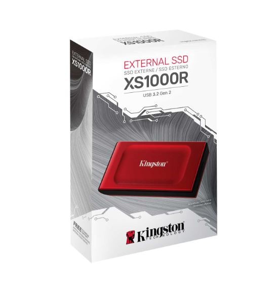 Išorinis kietasis diskas kingston xs1000 - ssd - 2 tb - usb 3.2 gen 2