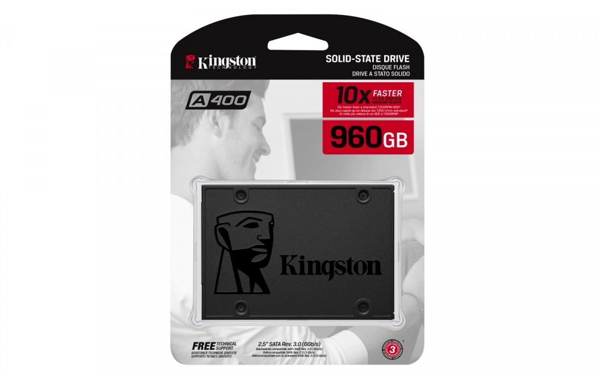 Ssd vidinis kietasis diskas kingston a400 960gb 2.5