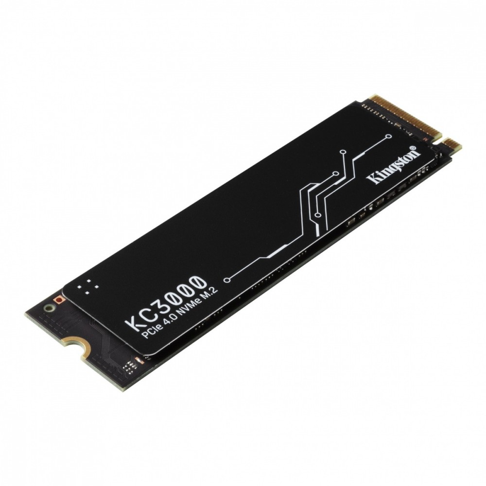 Ssd vidinis kietasis diskas ssd|kingston|kc3000|512gb|m.2|nvme|3d tlc|write speed 3900 mbytes/sec|read speed 7000 mbytes/sec|tbw 400 tb|mtbf 1800000 hours|skc3000s/512g