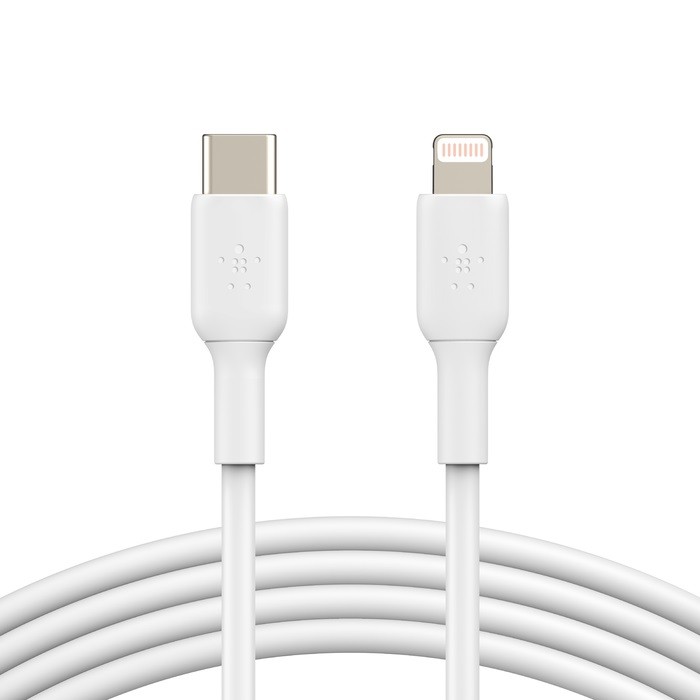 Maitinimo laidas belkin caa003bt1mwh, lightning/usb-c, 1 m