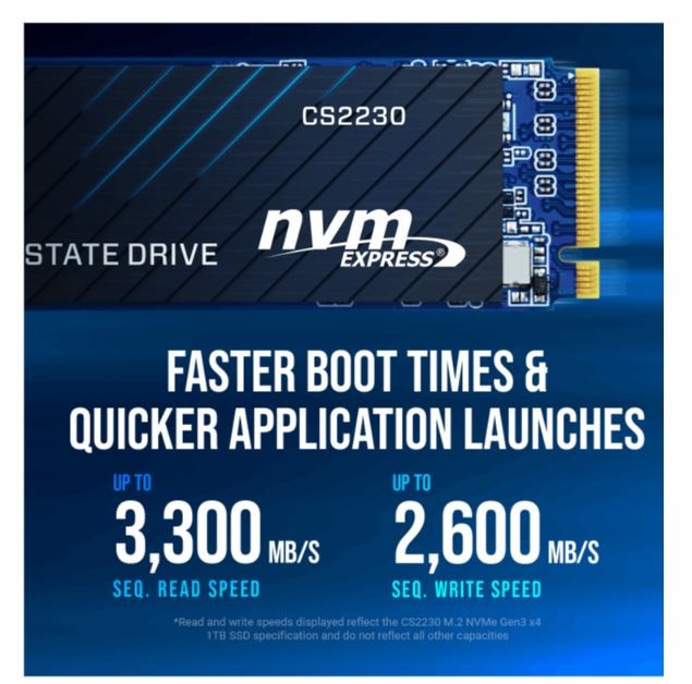 Ssd vidinis kietasis diskas pny cs2230 (m280cs2230-1tb-rb)