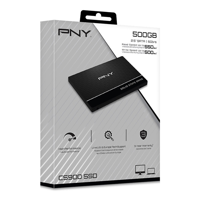 Ssd vidinis kietasis diskas pny cs900, 500gb (ssd7cs900-500-rb)