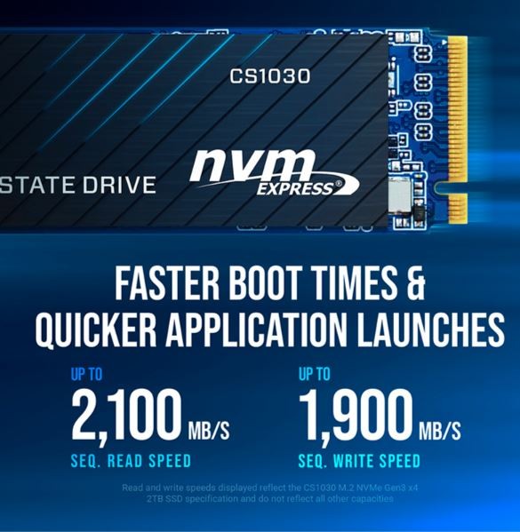 Ssd vidinis kietasis diskas pny cs1030, 1tb, m.2 nvme