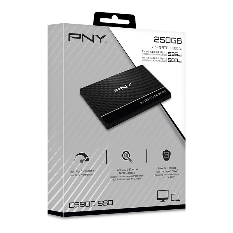 Ssd vidinis kietasis diskas pny cs900, 250gb (ssd7cs900-250-rb)