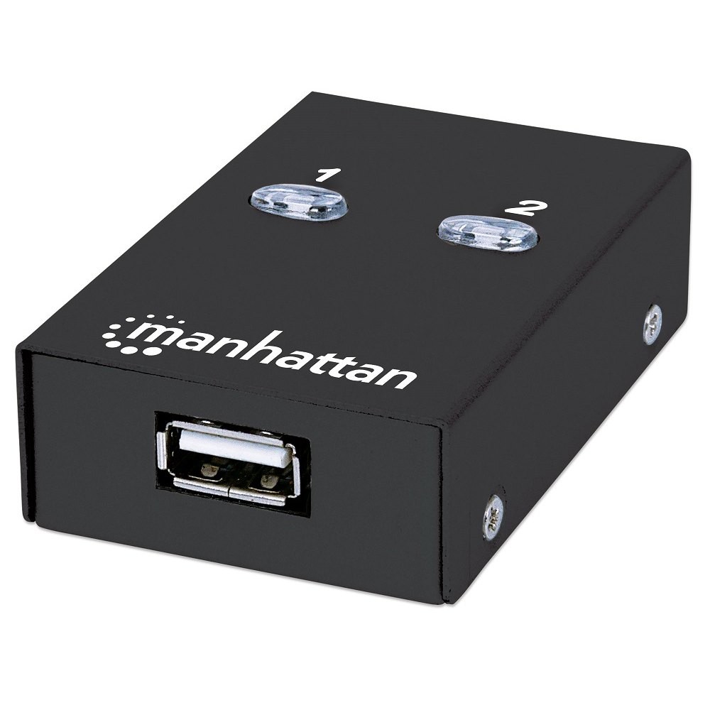 Automatinis jungiklis usb 2.0 2/1 manhattan