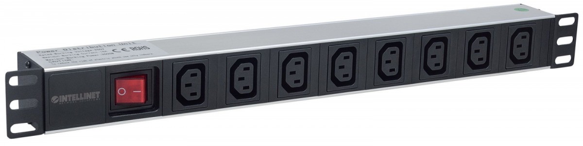 Maitinimo laidas maitinimo paskirstymo intellinet pdu 19” 8x c13, 1x c20, juodas