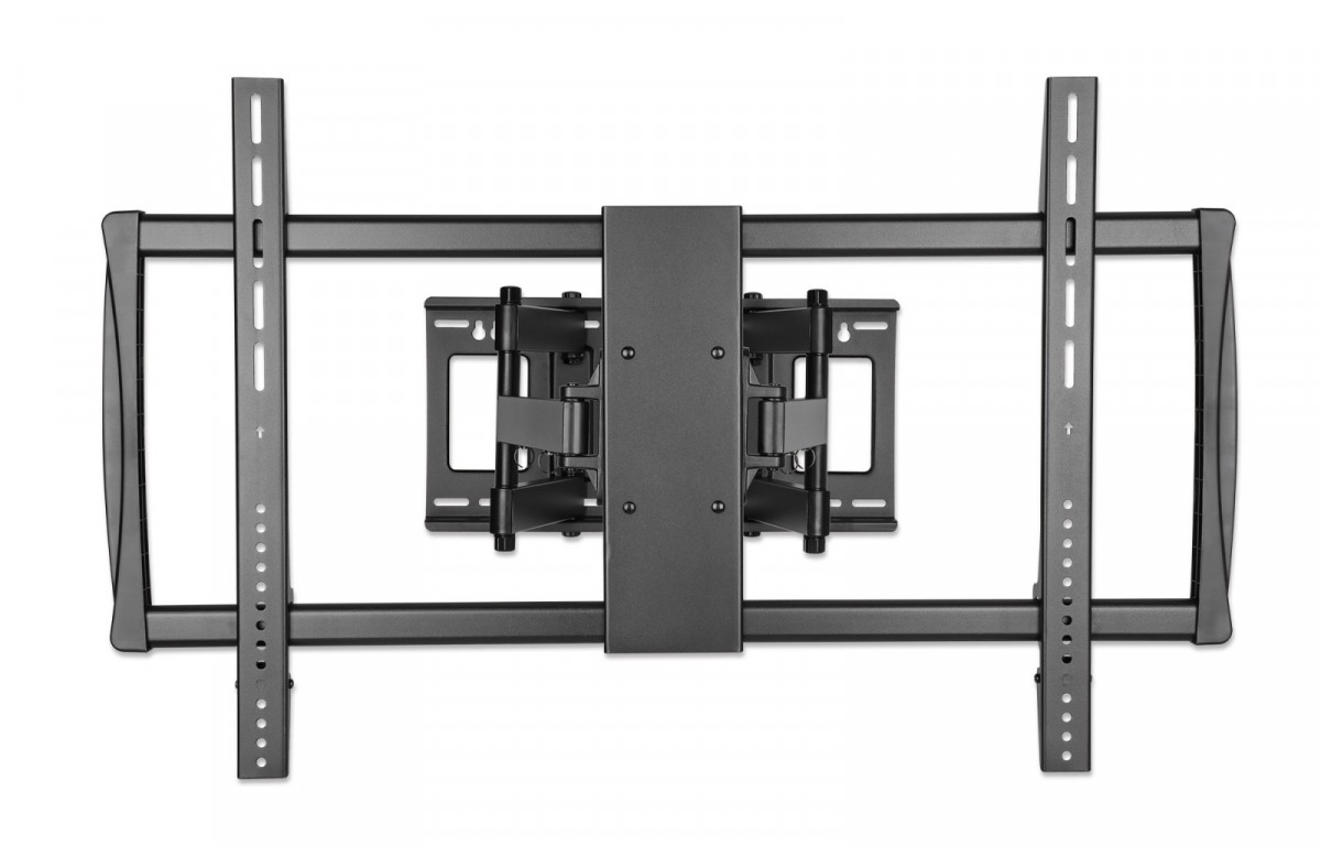 Universalus sieninis televizoriaus laikiklis led/lcd ekranams, 60-100 colių, 80 kg, pasukamas
