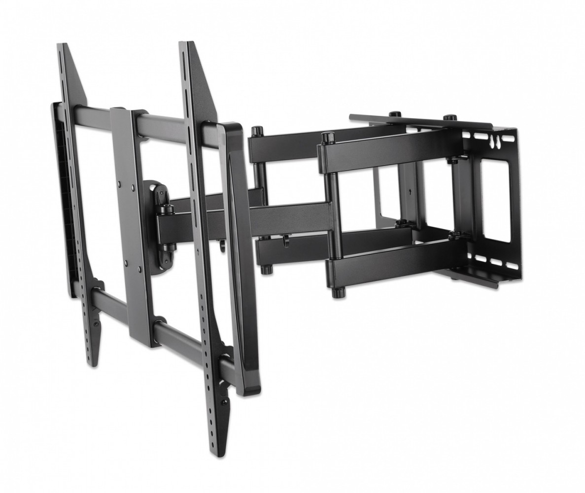 Universalus sieninis televizoriaus laikiklis led/lcd ekranams, 60-100 colių, 80 kg, pasukamas