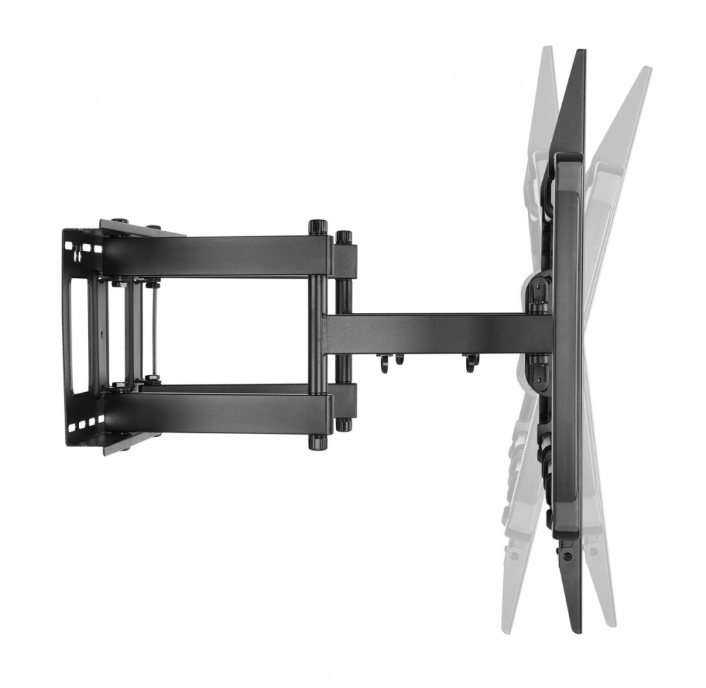 Universalus sieninis televizoriaus laikiklis led/lcd ekranams, 60-100 colių, 80 kg, pasukamas