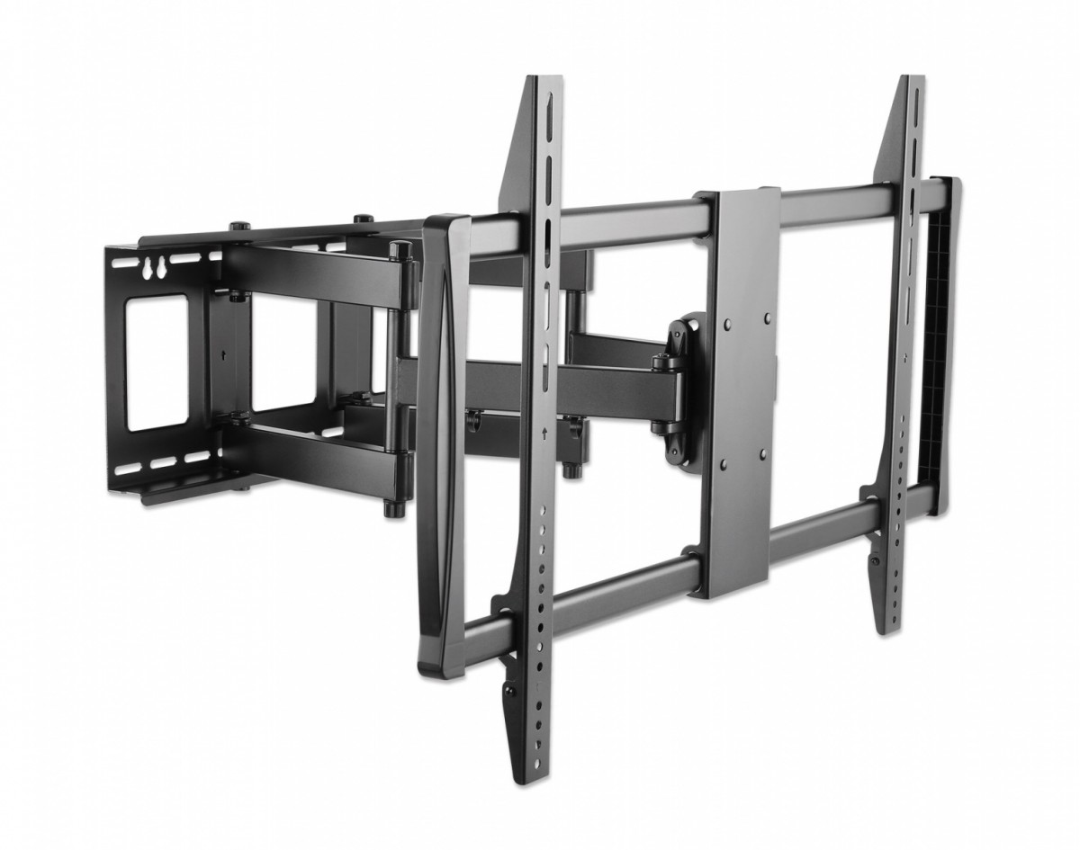Universalus sieninis televizoriaus laikiklis led/lcd ekranams, 60-100 colių, 80 kg, pasukamas