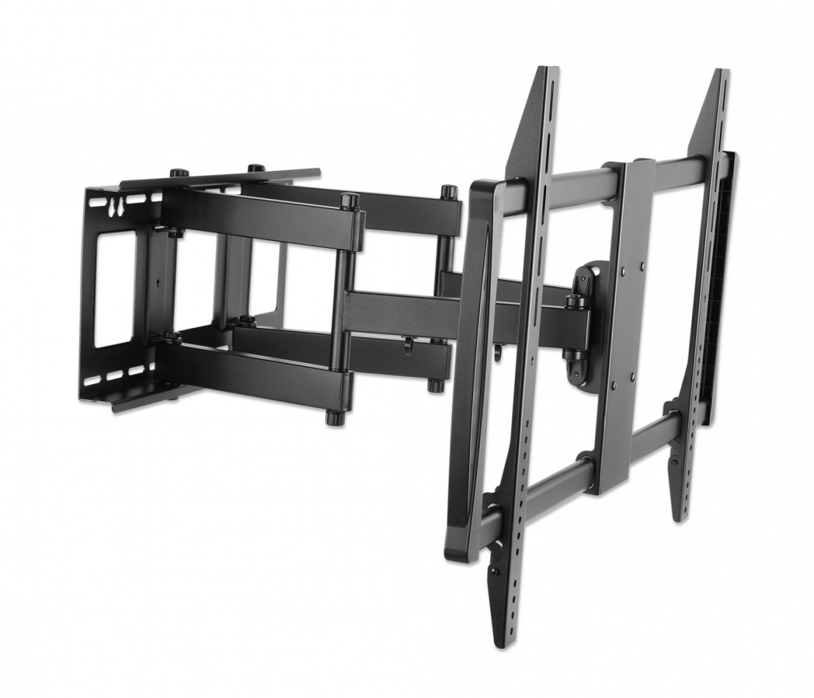 Universalus sieninis televizoriaus laikiklis led/lcd ekranams, 60-100 colių, 80 kg, pasukamas