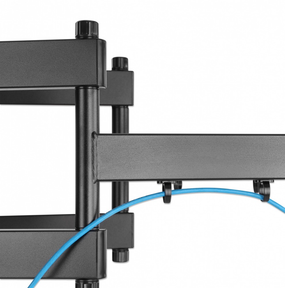 Universalus sieninis televizoriaus laikiklis led/lcd ekranams, 60-100 colių, 80 kg, pasukamas