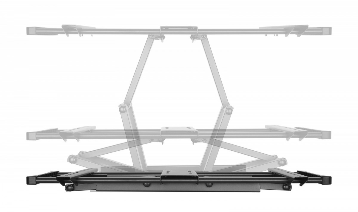 Universalus sieninis televizoriaus laikiklis led/lcd ekranams, 60-100 colių, 80 kg, pasukamas