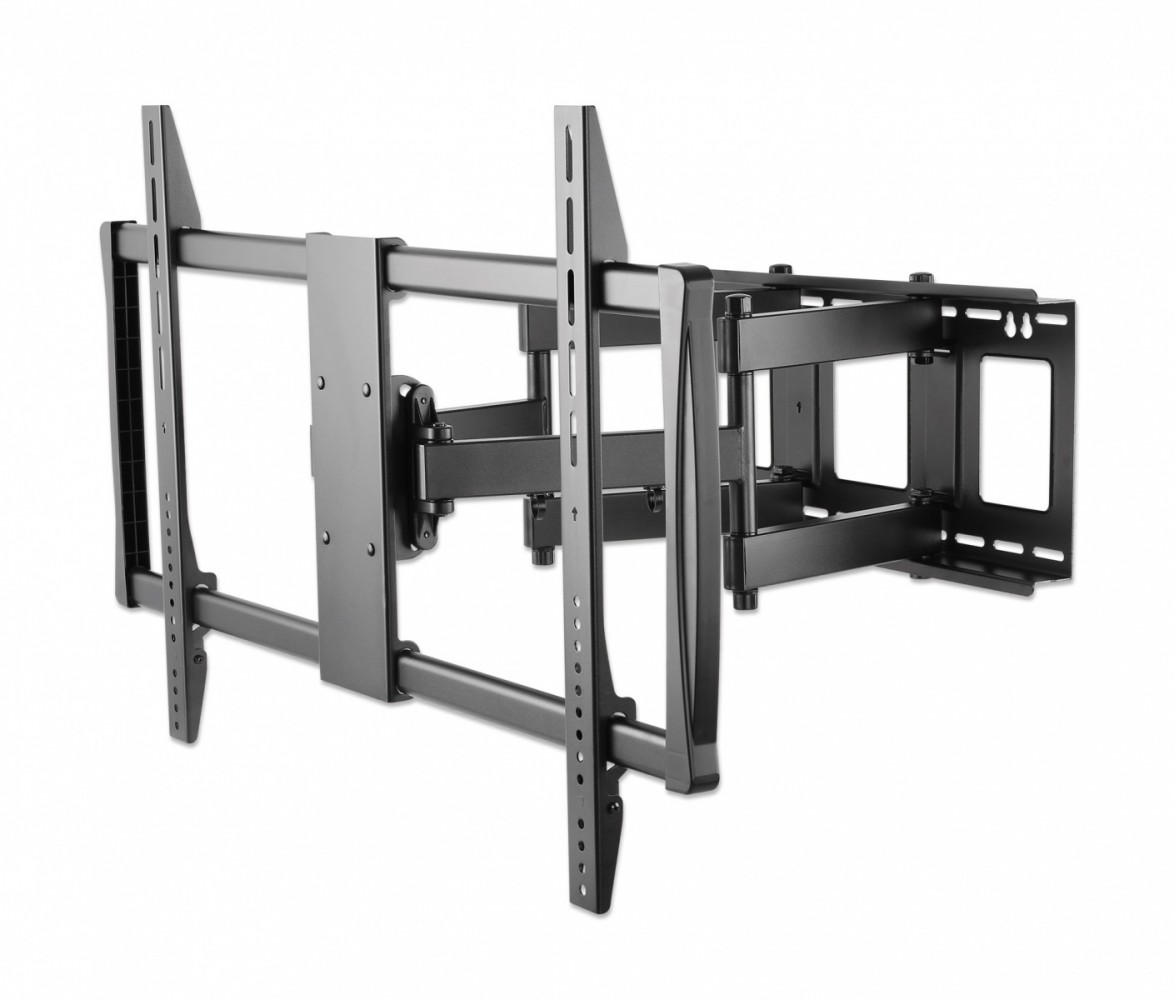 Universalus sieninis televizoriaus laikiklis led/lcd ekranams, 60-100 colių, 80 kg, pasukamas