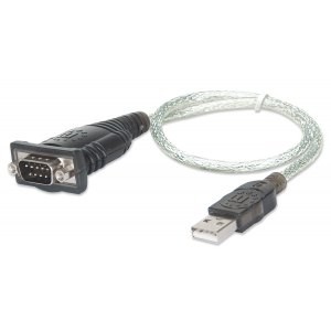 Kompiuterio laidas manhattan, usb a - rs232, 45 cm
