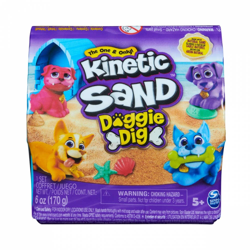 Kinetinis smėlis spin master doggie dig