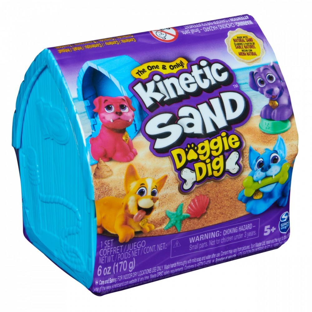 Kinetinis smėlis spin master doggie dig