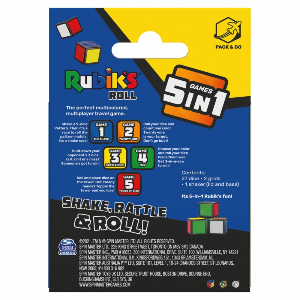 Galvosūkių rinkinys rubik's roll 5in1