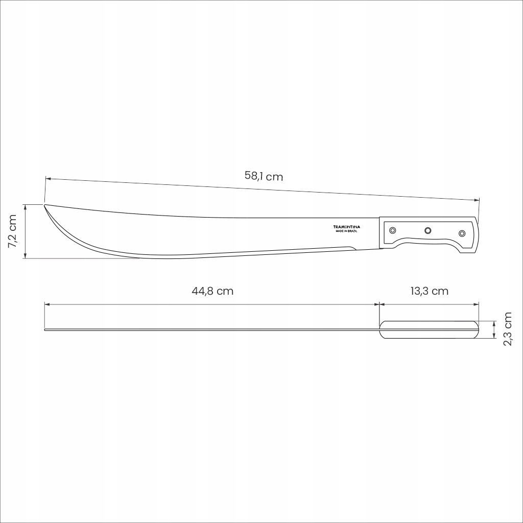 Peilis 45 cm