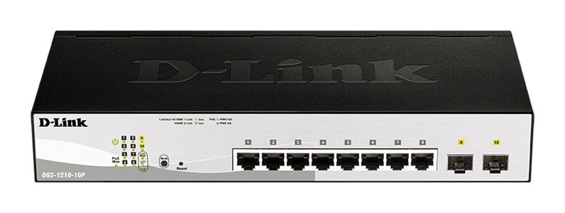 D-link-10-port 10/100/1000 gigabit poe