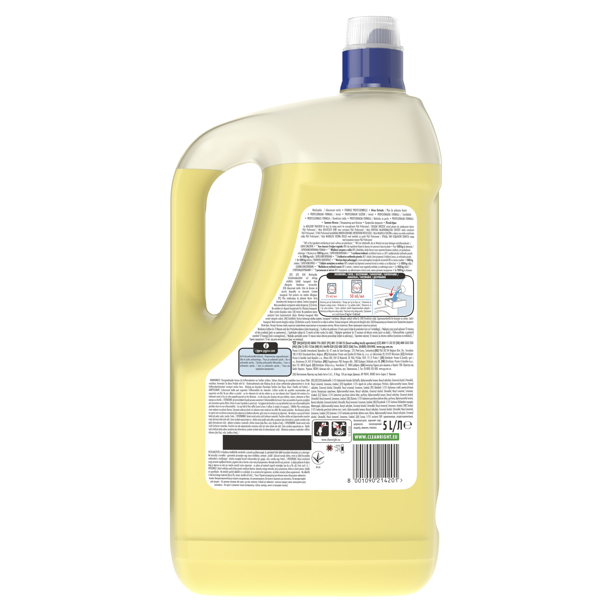 Lenor audinių minkštiklis Summer Breeze, 5 L