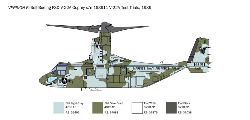 Italeri - v-22 a osprey, 1/72, 1463
