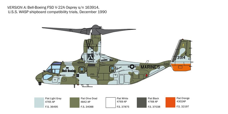 Italeri - v-22 a osprey, 1/72, 1463