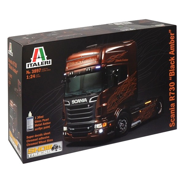 Italeri - scania r730 ''black amber'', 1/24, 3897