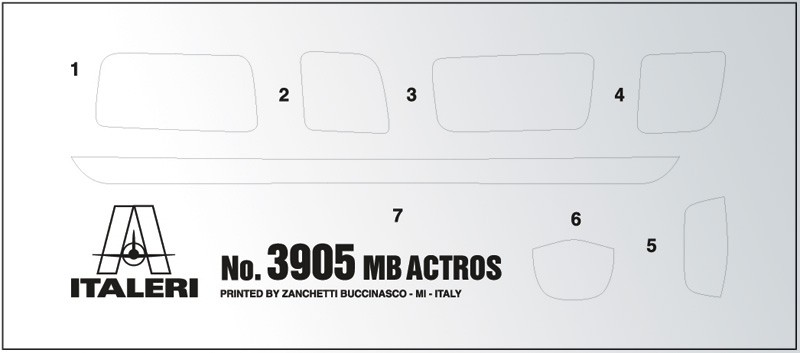 Italeri - mercedes benz actros mp4 gigaspace, 1/24, 3905