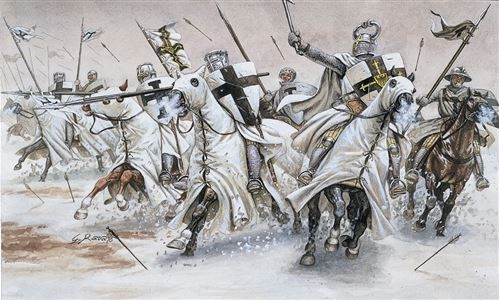 Sudedamų figūrėlių rinkinys italeri kryžiuočių riteriai xiii
