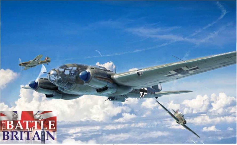 Italeri plastikinis modelis heinkel he 111h battle of britain 80th, color