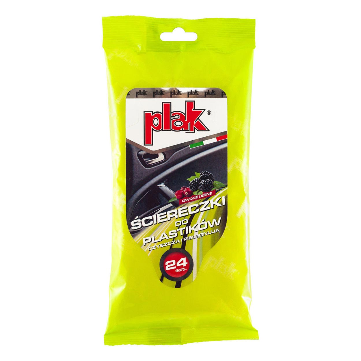 Drėgnos servetėlės ​​plastikui, 24 vnt.