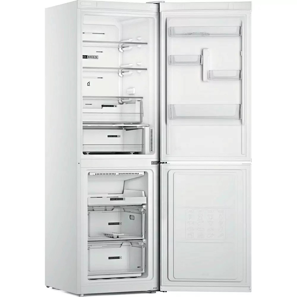 Laisvai pastatomas, šaldytuvas su šaldikliu apačioje whirlpool w7x 82o w, automatinis atitirpinimas