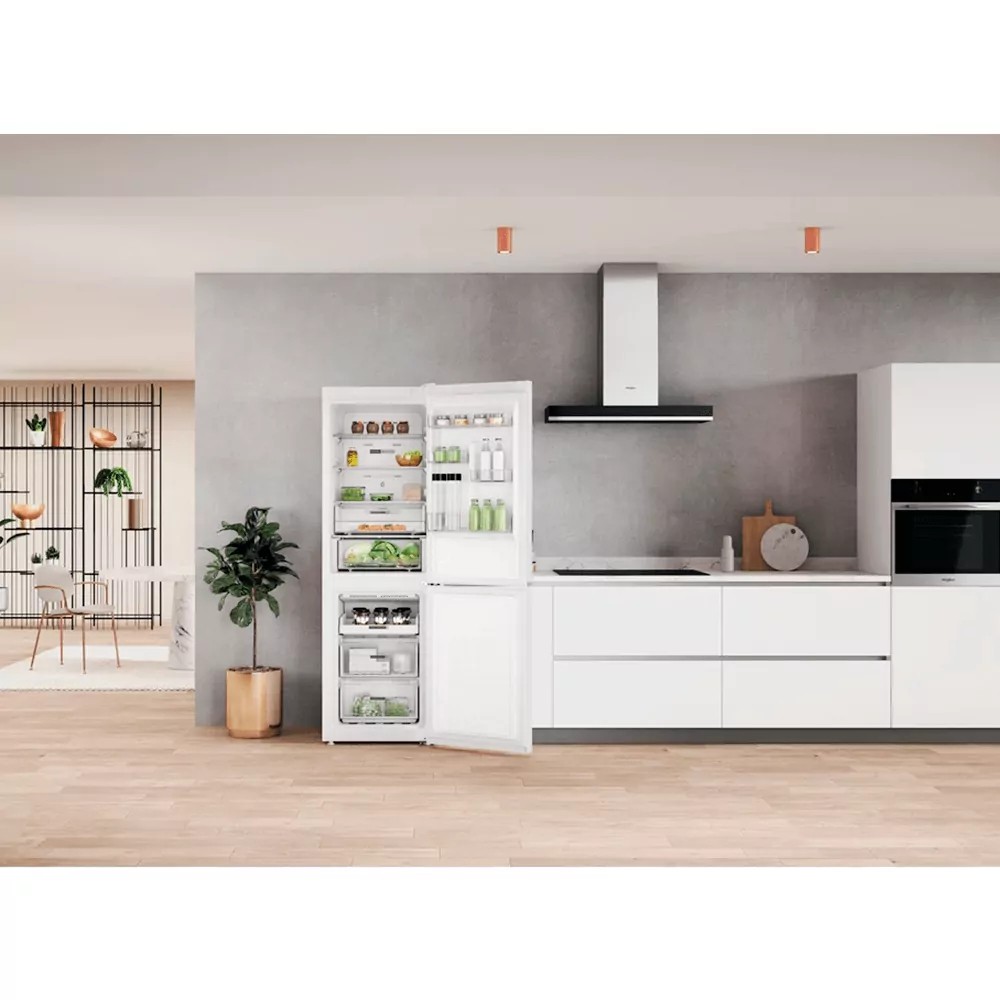 Laisvai pastatomas, šaldytuvas su šaldikliu apačioje whirlpool w7x 82o w, automatinis atitirpinimas