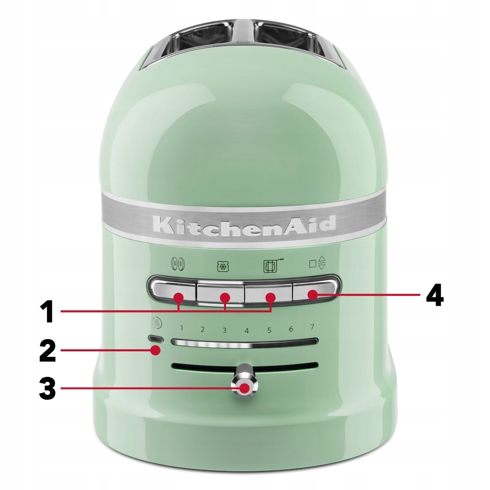 Skrudintuvas kitchenaid 5kmt2204eptkeitinys - 2 riekelės - 7 rudinimo lygių - pistacijų makaronas
