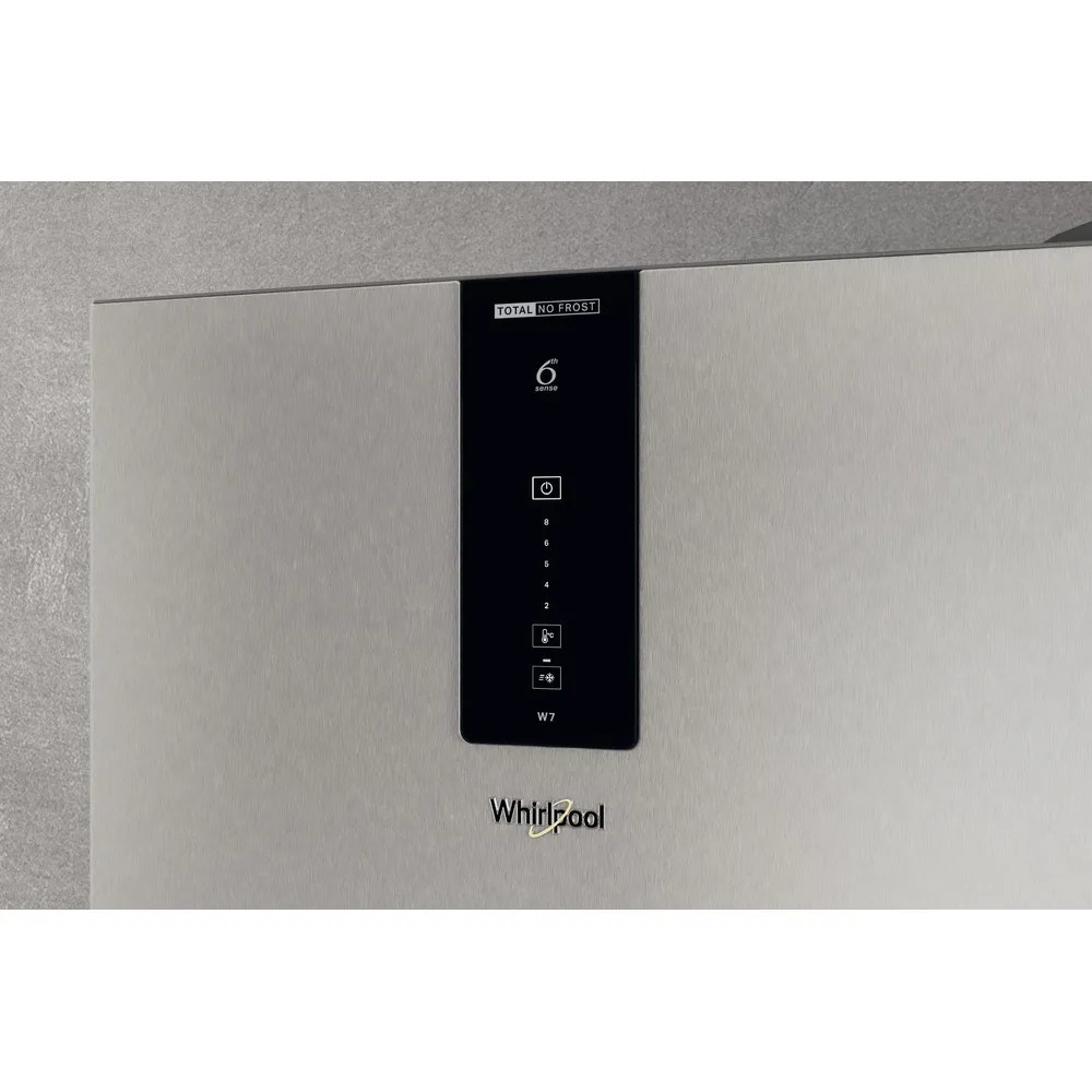 Laisvai pastatomas, šaldytuvas su šaldikliu apačioje whirlpool w7x 82o ox, rankinis atitirpinimas