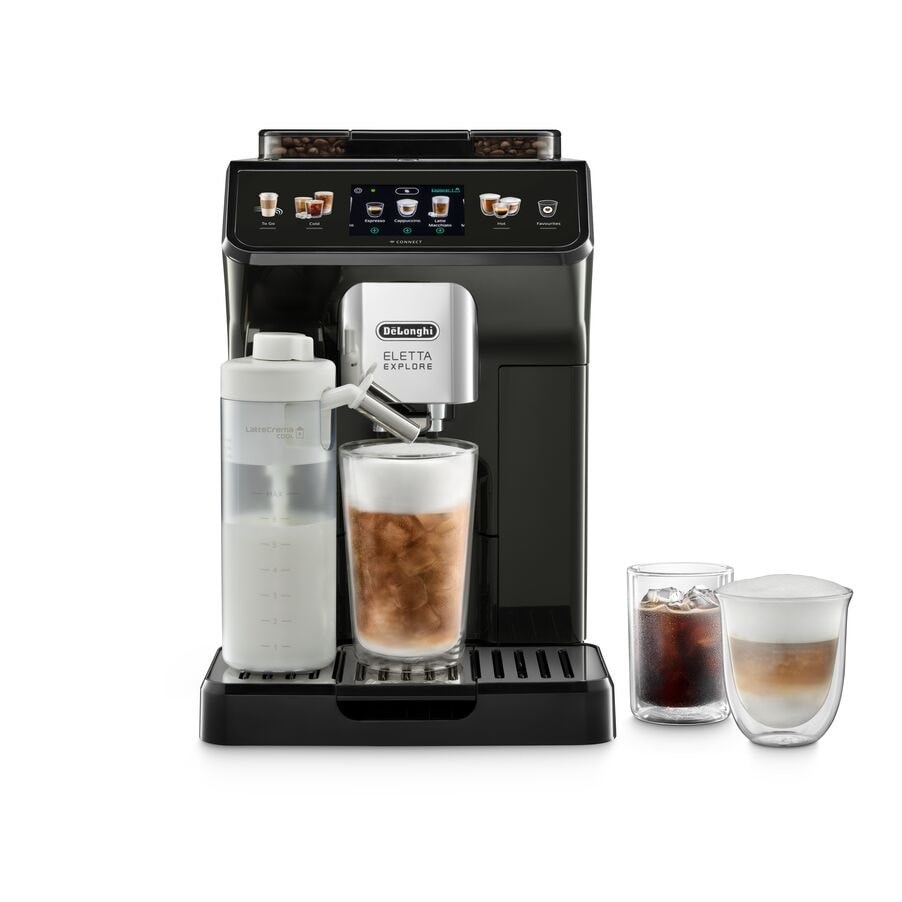 Automatinis kavos aparatas de'longhi eletta explore ecam450.65.g, su automatiniu pieno plakimu