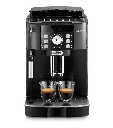 Automatinis kavos aparatas delonghi magnifica s ecam 21.117.b, su rankiniu pieno plakimu