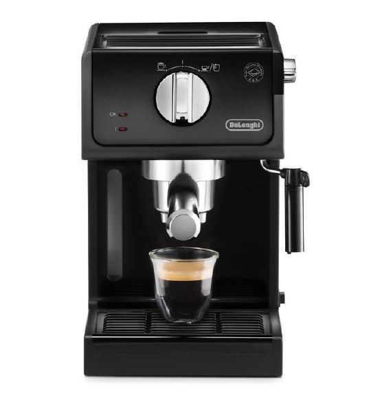 Pusiau automatinis kavos aparatas delonghi ecp 31.21, su rankiniu pieno plakimu