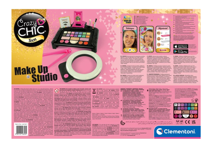 Kosmetikos rinkinys vaikams Clementoni Crazy Chic su telefono laikikliu 3