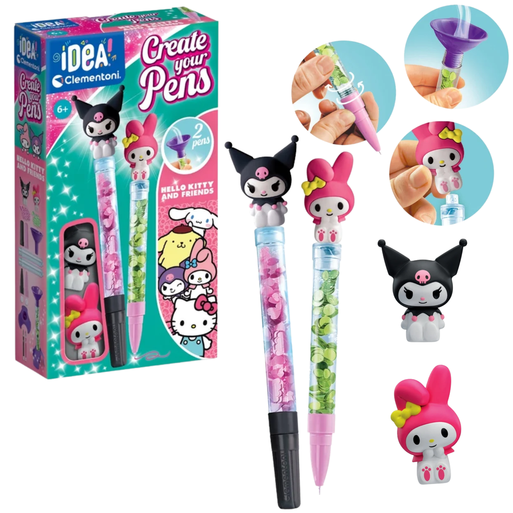 Kūrybinis rašiklių gamybos rinkinys „Hello Kitty and Friends“, 2 vnt.