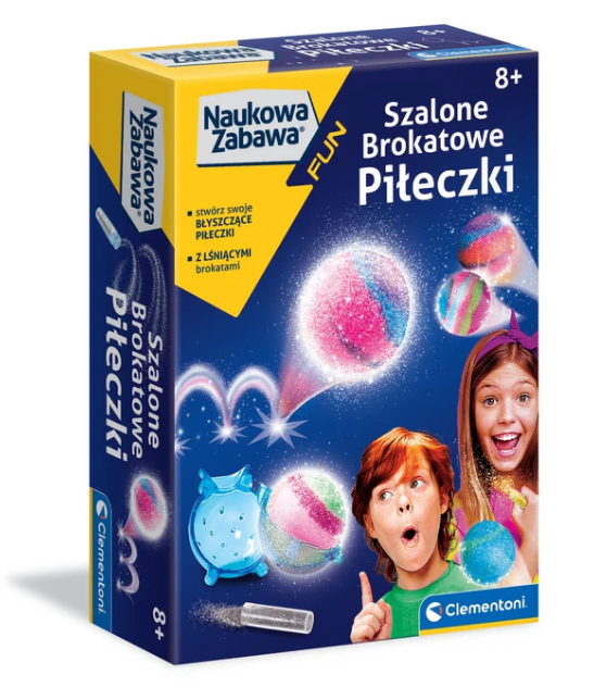 Mokslinė laboratorija clementoni 50702: žėrintys kamuoliukai vaikams