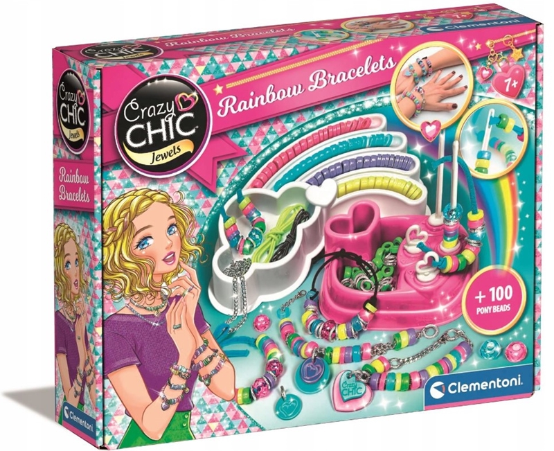 Apyrankių gamybos rinkinys Clementoni Crazy Chic Multicolor Style, 78415